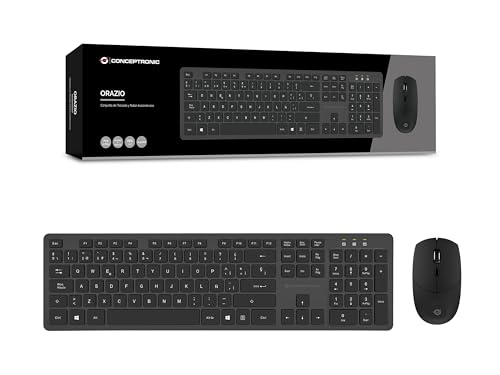 CONCEPTRONIC ORAZIO01ES Wireless Keyboard & Mouse Kit, Spanish Layout von Conceptronic