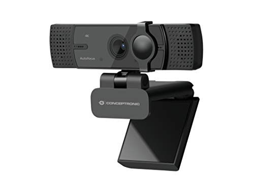 CONCEPTRONIC Webcam AMDIS07B 4K Ultra-HD mit Doppel-Mikrofon von Conceptronic