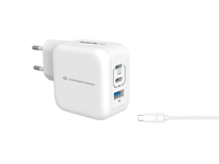 Conceptronic 3-Port 67W GaN USB-PD-Ladegerät mit USB-C-Ladekabel, USB-C x 2, USB-A x 1, QC 3.0, PPS Conceptronic 3-Port 67W GaN USB-PD-Ladegerät mit USB-C-Ladekabel, USB-C x 2, USB-A x 1, QC 3.0, PPS von Conceptronic