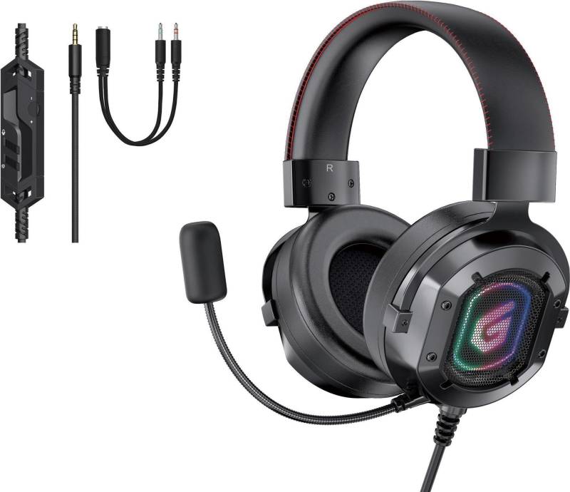Conceptronic ATHAN03B - Headset - ohrumschließend - kabelgebunden - 3,5 mm Stecker - Schwarz von Conceptronic