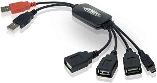 Conceptronic CFLEXHUB 4 Ports Flexible USB Hub schwarz von Conceptronic