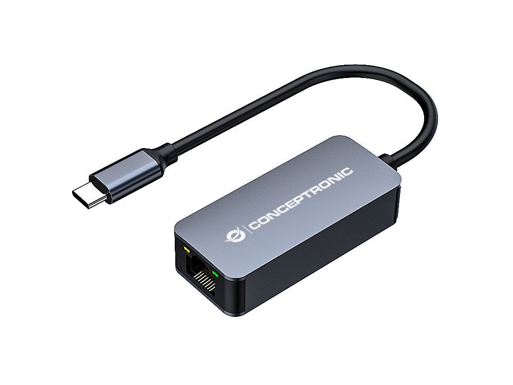 Conceptronic Conceptronic ABBY12GC Typ-C USB 3.2 2.5G Ethernet LAN Adapter Netzwerk-Adapter Conceptronic Conceptronic ABBY12GC Typ-C USB 3.2 2.5G Ethernet LAN Adapter Netzwerk-Adapter von Conceptronic