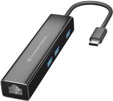 Conceptronic DONN07B - Hub - 3 x SuperSpeed USB 3.0 + 1 x 10/100/1000 - Desktop Conceptronic DONN07B - Hub - 3 x SuperSpeed USB 3.0 + 1 x 10/100/1000 - Desktop von Conceptronic