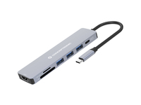 Conceptronic DONN19G 7-in-1 USB 3.2 Gen 1 Dockingstation, HDMI, USB-A 3.0 x 3, SD, TF/MicroSD, 100W USB PD von Conceptronic