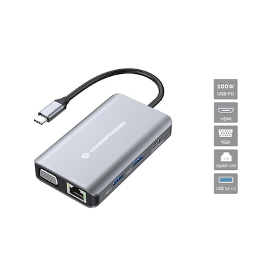 Conceptronic DONN21G 7-in-1 USB 3.2 Gen 1 Dockingstation Conceptronic DONN21G 7-in-1 USB 3.2 Gen 1 Dockingstation von Conceptronic