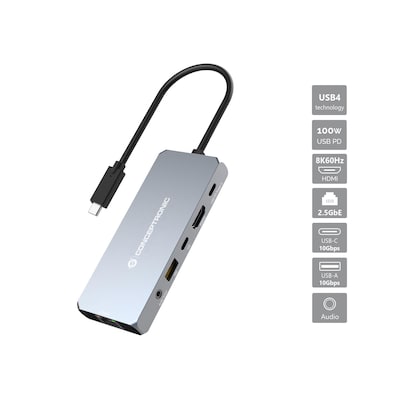 Conceptronic DONN22G 6-in-1 USB4 Dockingstation 40Gbps 8K 60Hz HDMI 2.5GbE Conceptronic DONN22G 6-in-1 USB4 Dockingstation 40Gbps 8K 60Hz HDMI 2.5GbE von Conceptronic