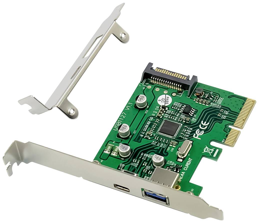 Conceptronic EMRICK USB 3.2 Gen 2 PCI-Express-Karte, 1-Port-USB-C und 1-Port-USB-A Conceptronic EMRICK USB 3.2 Gen 2 PCI-Express-Karte, 1-Port-USB-C und 1-Port-USB-A von Conceptronic