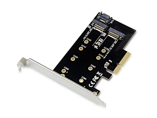 Conceptronic EMRICK04B PCI Express Card 2-in-1 M.2 SSD PCIe Adapter von Conceptronic