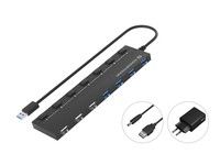 Conceptronic HUBBIES 7-Port-USB 3.0/2.0-Hub mit Netzteil Conceptronic HUBBIES 7-Port-USB 3.0/2.0-Hub mit Netzteil von Conceptronic