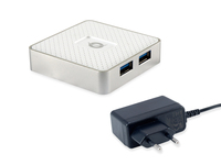 Conceptronic HUBBIES03W Schnittstellen-Hub USB 3.2 Gen 1 (3.1 Gen 1) Micro-B 5000 Mbit/s Weiß von Conceptronic
