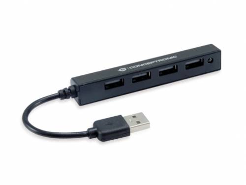 Conceptronic HUBBIES05B 4 Port USB 2.0-Hub Schwarz von Conceptronic