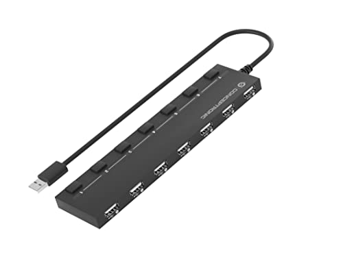 Conceptronic HUBBIES08B USB-Hub 7-Port 7 x USB 2.0 schwarz von Conceptronic