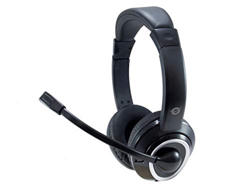 Conceptronic Headset Klinke Kabel,Mikro,Fernb. Stereo sw POLONA02B von Conceptronic