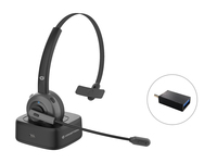 CONCEPTRONIC Headset Wireless BT 5.0 +Ladestation   22Std sw von Conceptronic