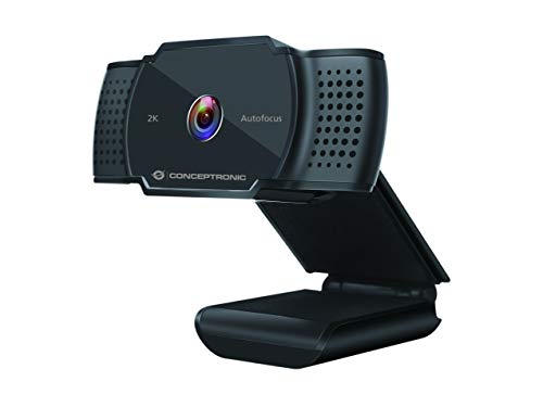 Conceptronic Webcam AMDIS 2k Super HD Webcam+Microphone sw von Conceptronic