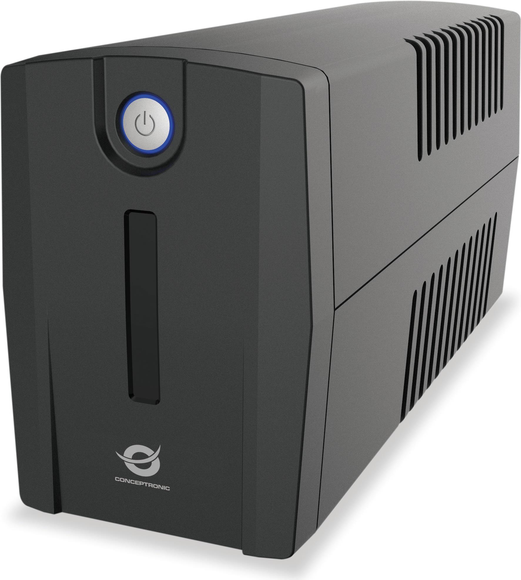 Conceptronic ZEUS 650VA 360W USV - schuko - 650 VA - 360 W - 220 V - 240 V - 220 V - 240 V (ZEUS01ES) von Conceptronic