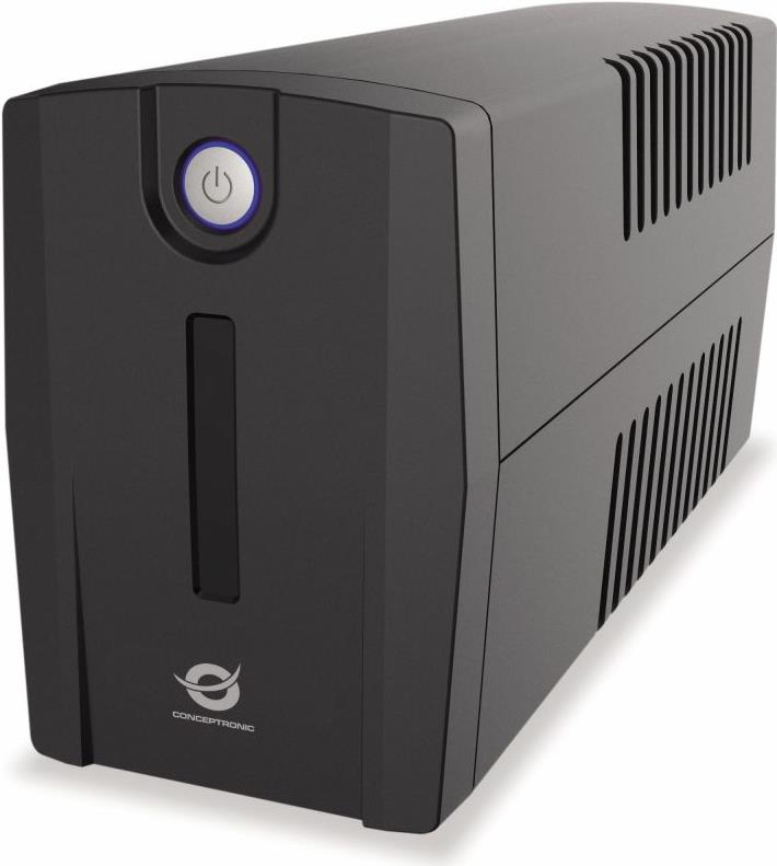 Conceptronic ZEUS07ES 1000VA 600W USV - Schuko - Line-Interaktiv - 1 kVA - 600 W - Sine - 220 V - 240 V (ZEUS07ES) von Conceptronic