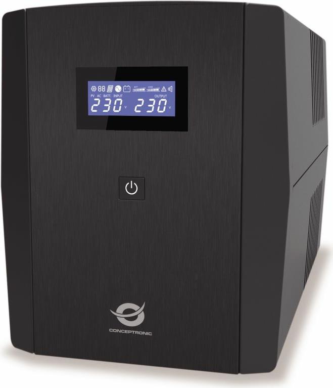 Conceptronic ZEUS08EM 1500VA 900W USV - IEC - Schuko - Line-Interaktiv - 1,5 kVA - 900 W - Sine - 220 V - 240 V (ZEUS08EM) von Conceptronic