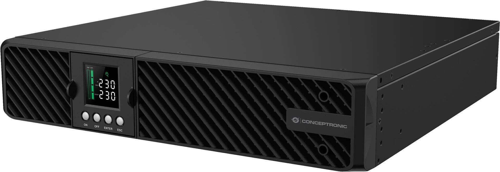Conceptronic ZEUS51E2K 2000VA 2000W Online USV - IEC - Doppelwandler (Online) - 2 kVA - 2000 W - Sine - 220 V - 240 V (ZEUS51E2K) von Conceptronic