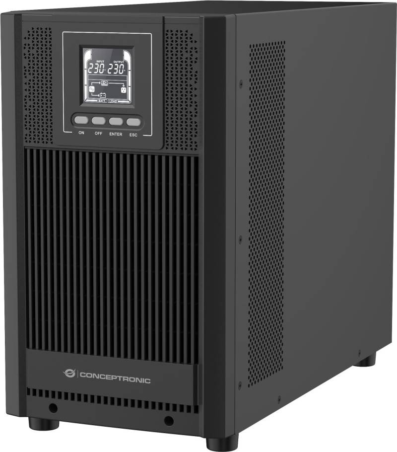 Conceptronic ZEUS52E3K 3000VA 2700W Online Tower USV - IEC - Doppelwandler (Online) - 3 kVA - 2700 W - Sine - 220 V - 240 V (ZEUS52E3K) von Conceptronic