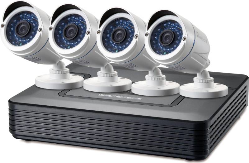 LevelOne DSK-4001 Videoüberwachungskit Verkabelt 4 Kanäle (DSK-4001) von Conceptronic