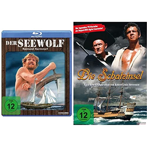 Der Seewolf - Die Legendären TV-Vierteiler [Blu-ray] & Die Schatzinsel (2 DVDs) - Die legendären TV-Vierteiler von Concorde Filmverleih GmbH