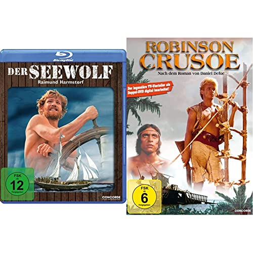 Der Seewolf - Die Legendären TV-Vierteiler [Blu-ray] & Robinson Crusoe (2 DVDs) - Die legendären TV-Vierteiler von Concorde Filmverleih GmbH
