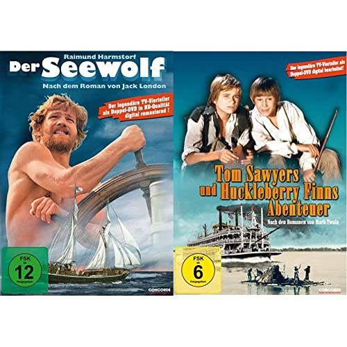 Der Seewolf (remastered, 2 DVDs) - Die legendären TV-Vierteiler & Tom Sawyers und Huckleberry Finns Abenteuer (2 DVDs) - Die legendären TV-Vierteiler von Concorde Home Entertainment