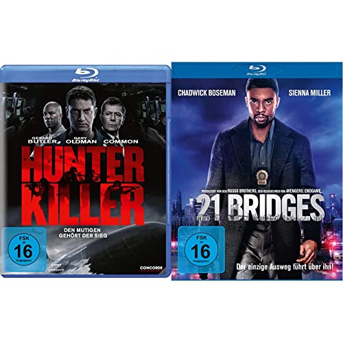 Hunter Killer [Blu-ray] & 21 Bridges [Blu-ray] von Concorde Home Entertainment