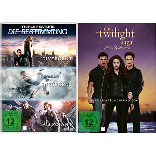 Die Bestimmung: Triple-Feature [3 DVDs] & Die Twilight Saga Film Collection [5 DVDs] von Concorde Video