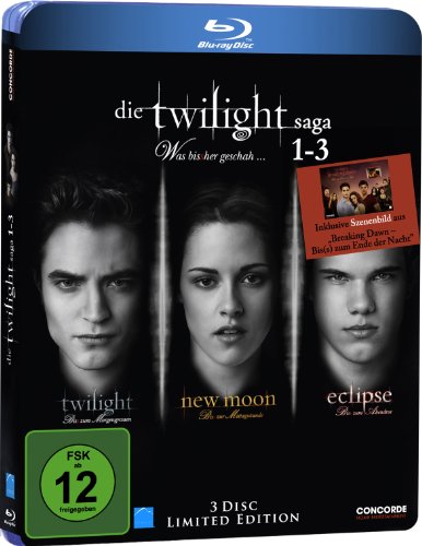 Die Twilight Saga 1-3 - Was bis(s)her geschah... (inkl. Sammelkarte) [Blu-ray] [Limited Edition] von Concorde Video