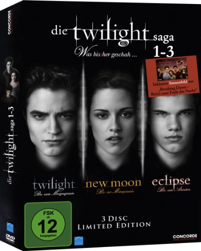 Die Twilight Saga 1-3 - Was bis(s)her geschah... (inkl. Sammelkarte) [Limited Edition] [3 DVDs] von Concorde Video