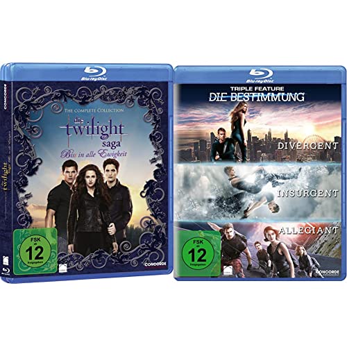 Die Twilight Saga - Biss in alle Ewigkeit/The Complete Collection [Blu-ray] & Die Bestimmung - Triple Feature [Blu-ray] von Concorde Video