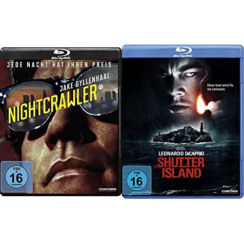 Nightcrawler - Jede Nacht hat ihren Preis [Blu-ray] & Shutter Island [Blu-ray] von Concorde Video