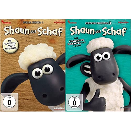 Shaun das Schaf - Special Edition 1 [5 DVDs] & Shaun das Schaf - Special Edition 3 [3 DVDs] von Concorde Video