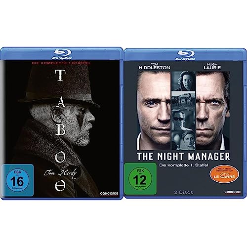 TABOO - Die komplette 1. Staffel [Blu-ray] & The Night Manager - Die komplette 1. Staffel [Blu-ray] von Concorde Video