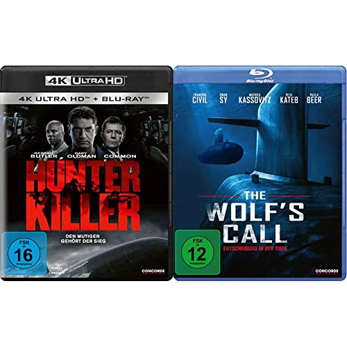 Hunter Killer (4K Ultra-HD) (+ Blu-ray 2D) & THE WOLFs CALL-ENTSCHEIDUNG IN DER TIEFE [Blu-ray] von Concorde