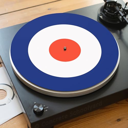 Mod Roundel Slipmat für Plattenspieler | Weich Hochwertiger Filz Turntable Matte | Northern Soul Target Keep The Faith Plattentellerauflage | Produziert in Berlin von Concrete Schoolyard Mod Roundel Slipmat für Plattenspieler | Weich Hochwertiger Filz Turntable Matte | Northern Soul Target Keep The Faith Plattentellerauflage | Produziert in Berlin von Concrete Schoolyard von Concrete Schoolyard