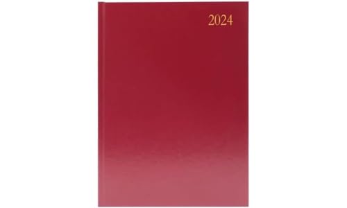 Schreibtisch-Tagebuch, Wochenansicht, A4, Burgunderrot, 2024 von Condiary