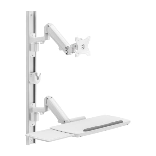 CondoMounts LATVA8044 TV-Wandhalterung mit langem Arm, Monitor-Wandhalterung, passend für die meisten 58,4 - 165,1 cm (23 - 65 Zoll) Bildschirme, Gelenkarm hält 35 kg, max. VESA 400 x 400 mm, Schwarz von CondoMounts