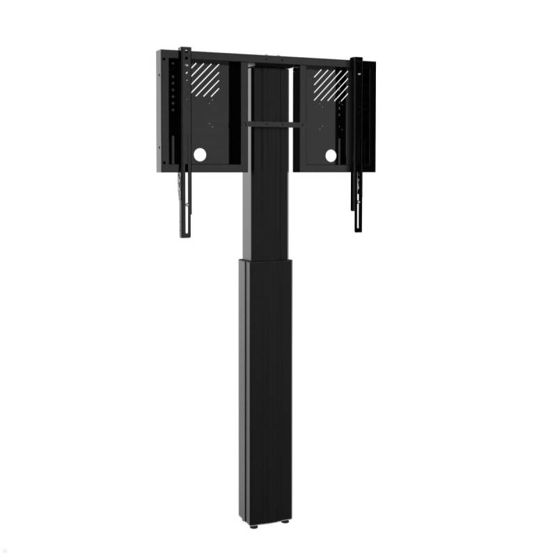 Conen Lite elektrischer TV Boden-Wandhalter 42-86 Zoll 700 mm Hub, schwarz von Conen