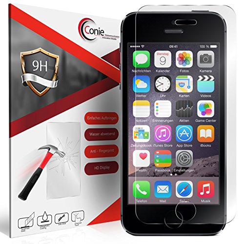 Conie 9H148 9H Panzerfolie Kompatibel mit iPhone 5 / 5S / SE, Panzerglas Glasfolie 9H Anti Öl Anti Fingerprint Schutzfolie für iPhone SE iPhone 5 iPhone 5s Folie HD Clear Conie 9H148 9H Panzerfolie Kompatibel mit iPhone 5 / 5S / SE, Panzerglas Glasfolie 9H Anti Öl Anti Fingerprint Schutzfolie für iPhone SE iPhone 5 iPhone 5s Folie HD Clear von Conie