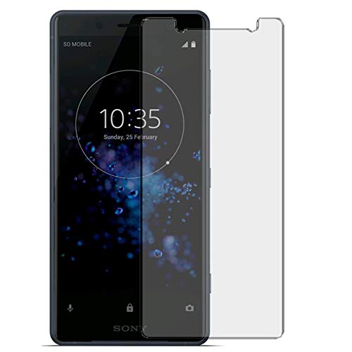 Conie 9H4058 9H Panzerfolie Kompatibel mit Sony Xperia XZ2, Panzerglas Glasfolie 9H Anti Öl Anti Fingerprint Schutzfolie für Xperia XZ2 Folie HD Clear von Conie