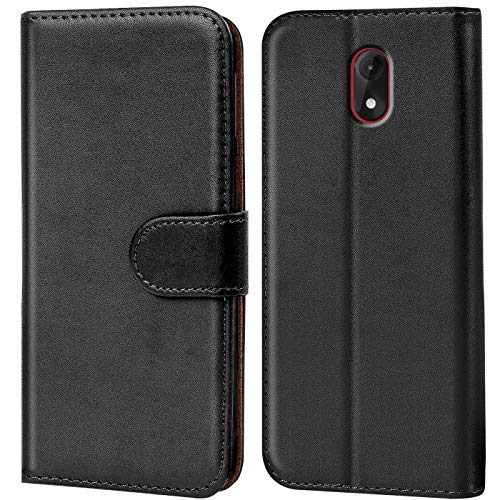 Conie Handyhülle für Wiko Lenny 5 Hülle, Premium PU Leder Flip Case Booklet Cover Weiches Innenfutter für Lenny 5 Tasche, Schwarz Conie Handyhülle für Wiko Lenny 5 Hülle, Premium PU Leder Flip Case Booklet Cover Weiches Innenfutter für Lenny 5 Tasche, Schwarz von Conie