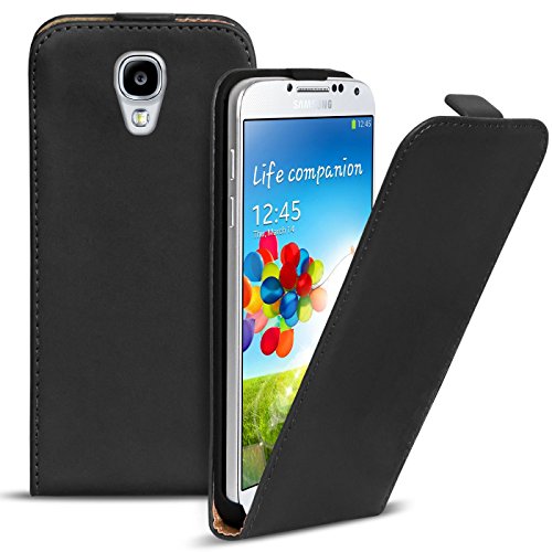 Conie Hülle für Samsung Galaxy S4 Flip Case, Klapphülle Schwarz, PU Leather Case, Premium Handy Schutz Hülle aus PU Leder, für Samsung Galaxy S4 (5.0") von Conie