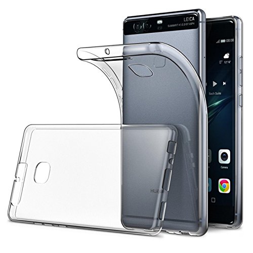 Conie LC12171 Liquid Crystal Kompatibel mit Huawei P9, Transparent Silikon Schutzhülle Bumper Case HD Clear rutschfest Cover für P9 Handyhülle Durchsichtig von Conie