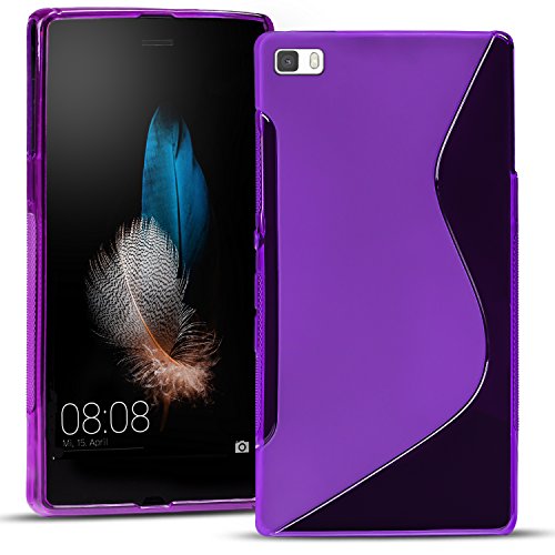 Conie SC12130 S Line Case Kompatibel mit Huawei P9, TPU Smartphone Hülle Transparent Matt rutschfeste Oberfläche für P9 Rückseite Design Lila Conie SC12130 S Line Case Kompatibel mit Huawei P9, TPU Smartphone Hülle Transparent Matt rutschfeste Oberfläche für P9 Rückseite Design Lila von Conie