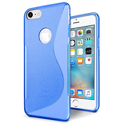 Conie SC1812 S Line Case Kompatibel mit iPhone 7/8, TPU Smartphone Hülle Transparent Matt rutschfeste Oberfläche für iPhone 7 iPhone 8 Rückseite Design Blau Conie SC1812 S Line Case Kompatibel mit iPhone 7/8, TPU Smartphone Hülle Transparent Matt rutschfeste Oberfläche für iPhone 7 iPhone 8 Rückseite Design Blau von Conie