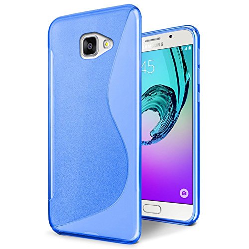 Conie SC28512 S Line Case Kompatibel mit Samsung Galaxy A5 2016, TPU Smartphone Hülle Transparent Matt rutschfeste Oberfläche für Galaxy A5 2016 Rückseite Design Blau Conie SC28512 S Line Case Kompatibel mit Samsung Galaxy A5 2016, TPU Smartphone Hülle Transparent Matt rutschfeste Oberfläche für Galaxy A5 2016 Rückseite Design Blau von Conie
