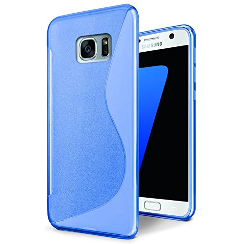 Conie SC35112 S Line Case Kompatibel mit Samsung Galaxy S7 Edge, TPU Smartphone Hülle Transparent Matt rutschfeste Oberfläche für Galaxy S7 Edge Rückseite Design Blau Conie SC35112 S Line Case Kompatibel mit Samsung Galaxy S7 Edge, TPU Smartphone Hülle Transparent Matt rutschfeste Oberfläche für Galaxy S7 Edge Rückseite Design Blau von Conie